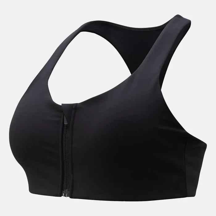 Women NB Power X Zip Front Bra Black New Balance Sports Bras Women NB Power X Zip Front Bra Black New Balance Sports Bras