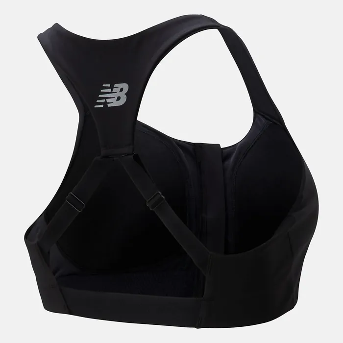 Women NB Power X Zip Front Bra Black New Balance Sports Bras Women NB Power X Zip Front Bra Black New Balance Sports Bras