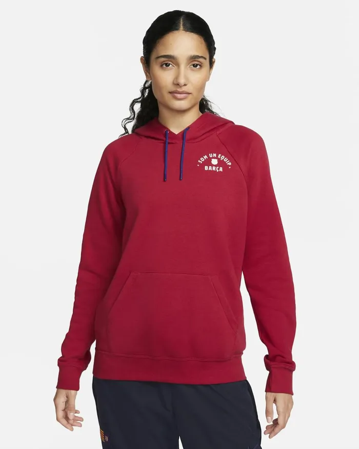 Women Nike All Clothing FC Barcelona Essential Noble Reddeep Royal Bluepale Ivory