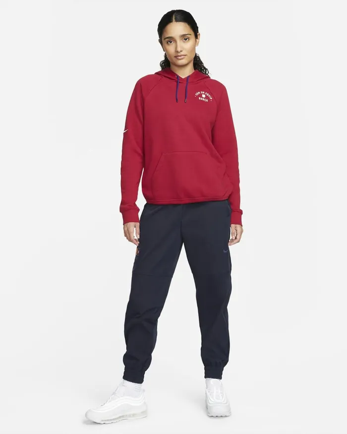 Women Nike All Clothing FC Barcelona Essential Noble Reddeep Royal Bluepale Ivory