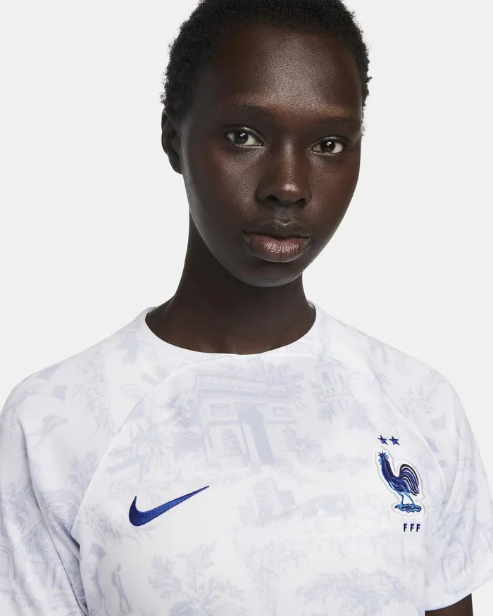 Women Nike All Clothing FFF 202223 Stadium Away Whitewhitewhitegame Royal