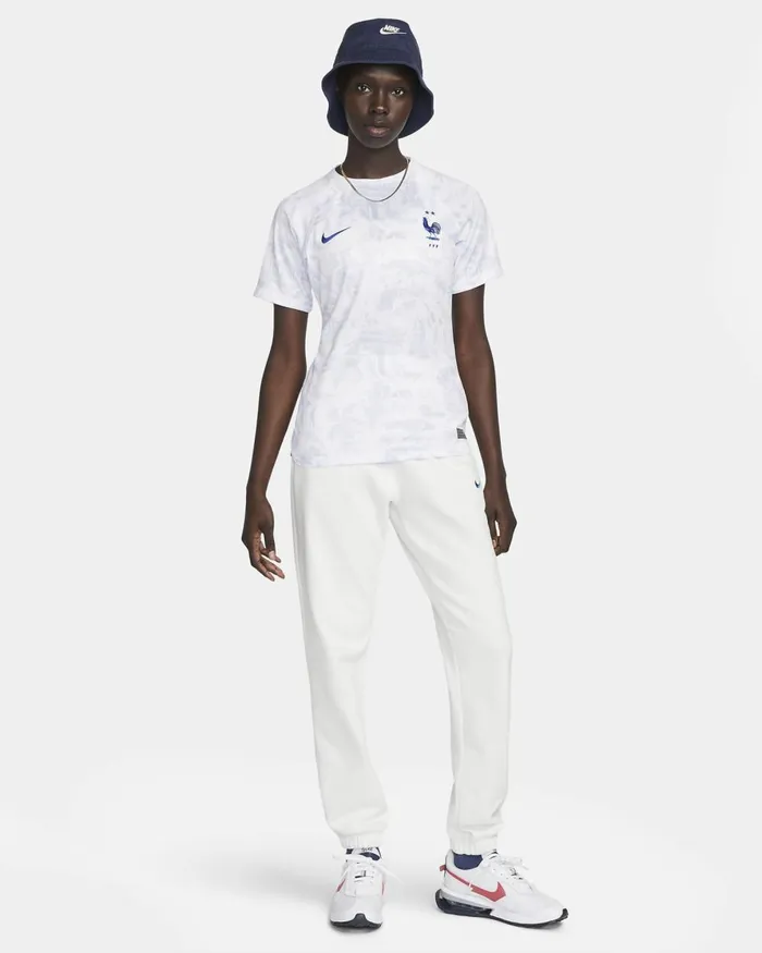 Women Nike All Clothing FFF 202223 Stadium Away Whitewhitewhitegame Royal