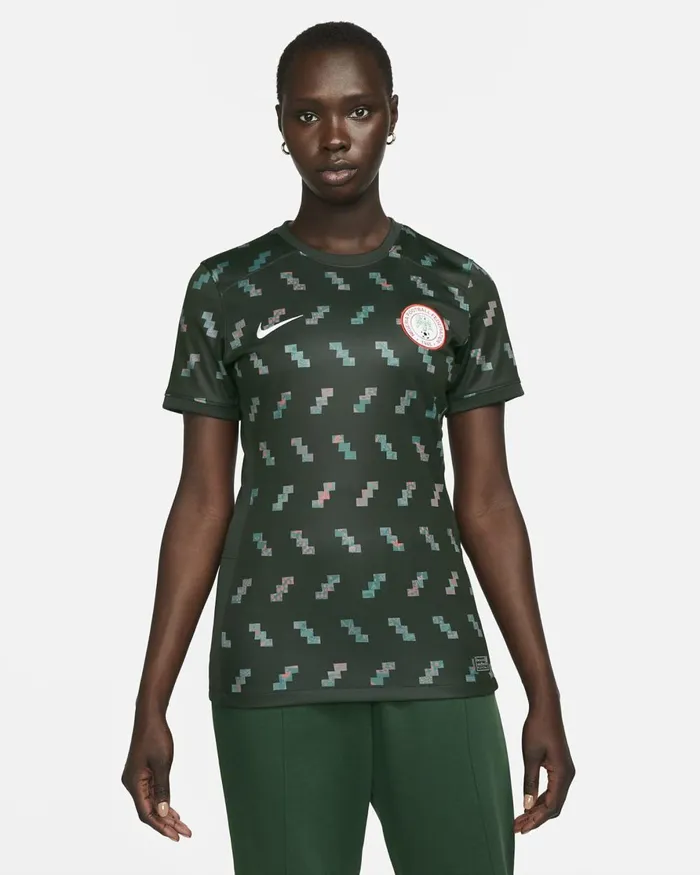Women Nike All Clothing Nigeria 2023 Stadium Away Night Forestwhite