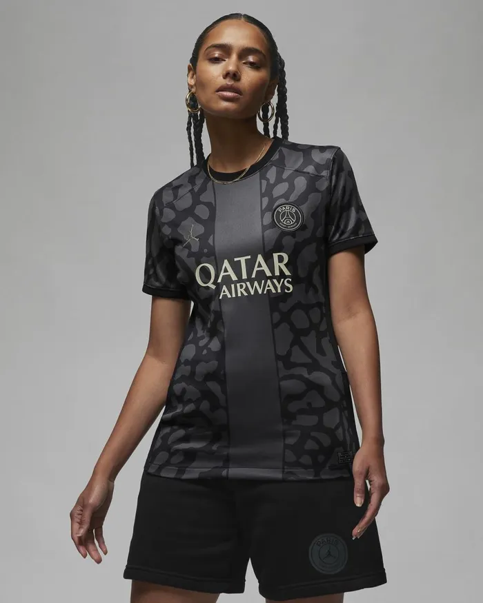Women Nike All Clothing Paris SaintGermain 202324 Stadium Third Anthraciteblackstone
