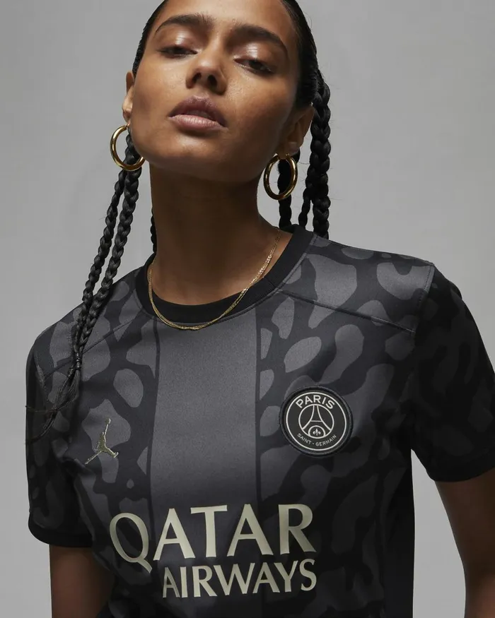Women Nike All Clothing Paris SaintGermain 202324 Stadium Third Anthraciteblackstone