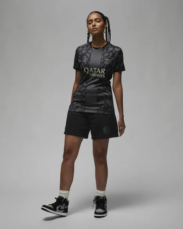 Women Nike All Clothing Paris SaintGermain 202324 Stadium Third Anthraciteblackstone