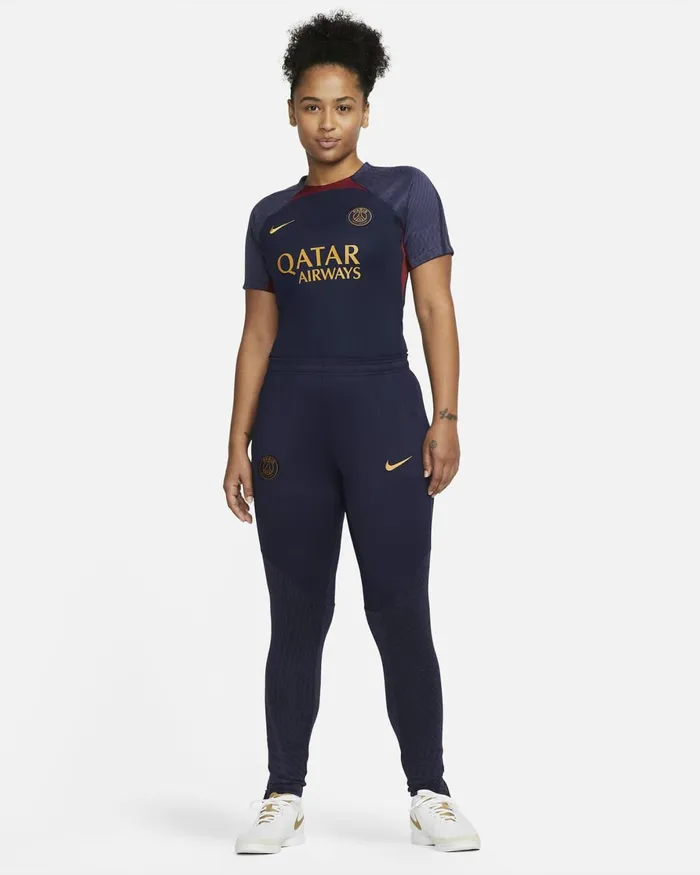 Women Nike All Clothing Paris SaintGermain Strike Blackened Blueblackened Bluegold Suede