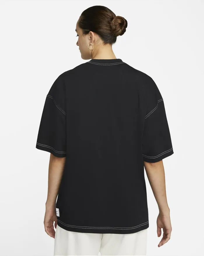 Women Nike All Clothing Sportswear Swoosh Blackblackwhitewhite