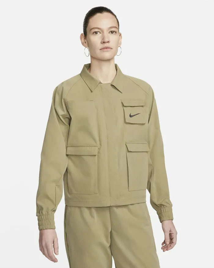 Women Nike All Clothing Sportswear Swoosh Neutral Oliveblack
