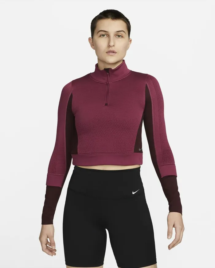 Women Nike All Clothing ThermaFIT ADV City Ready Rosewoodburgundy Crushrosewood