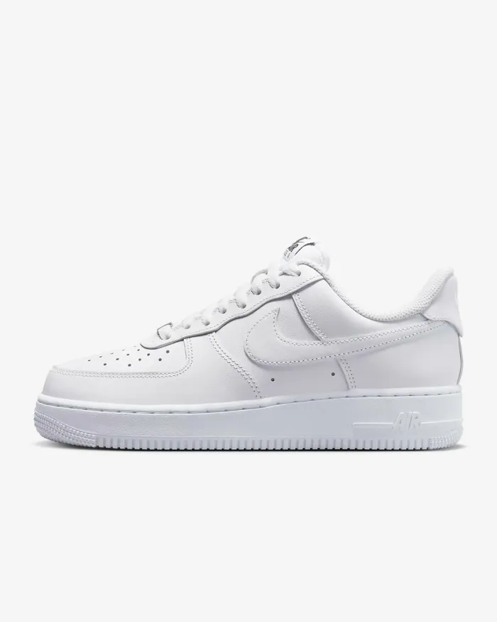 Women Nike All Shoes Air Force 1 03907 EasyOn Whitewhitewhite