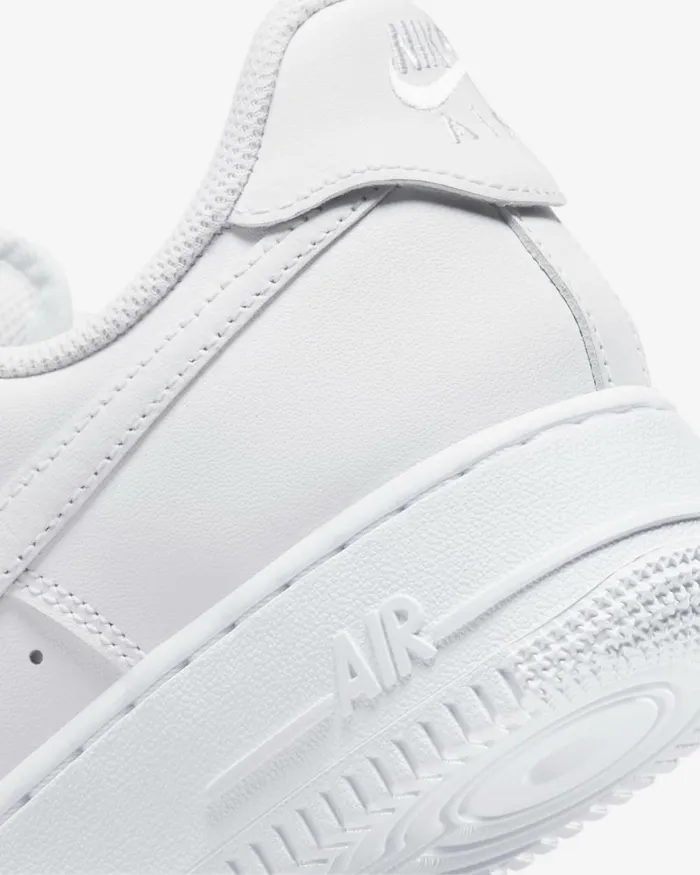 Women Nike All Shoes Air Force 1 03907 EasyOn Whitewhitewhite