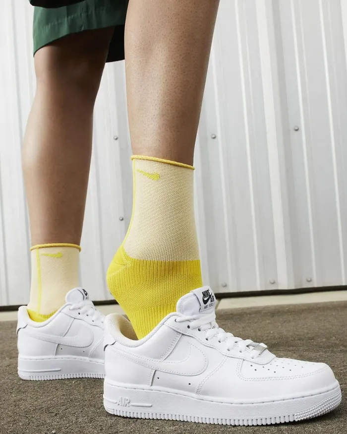 Women Nike All Shoes Air Force 1 03907 EasyOn Whitewhitewhite