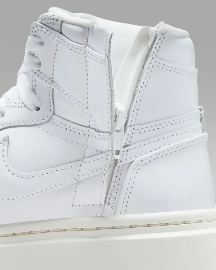 Women Nike All Shoes Air Jordan 1 Elevate High SE Whitesailgum Light Brownwhite