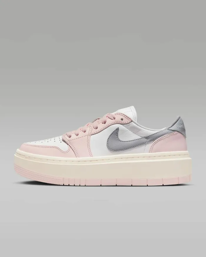 Women Nike All Shoes Air Jordan 1 Elevate Low Atmospherewhiteguava Icelight Steel Grey