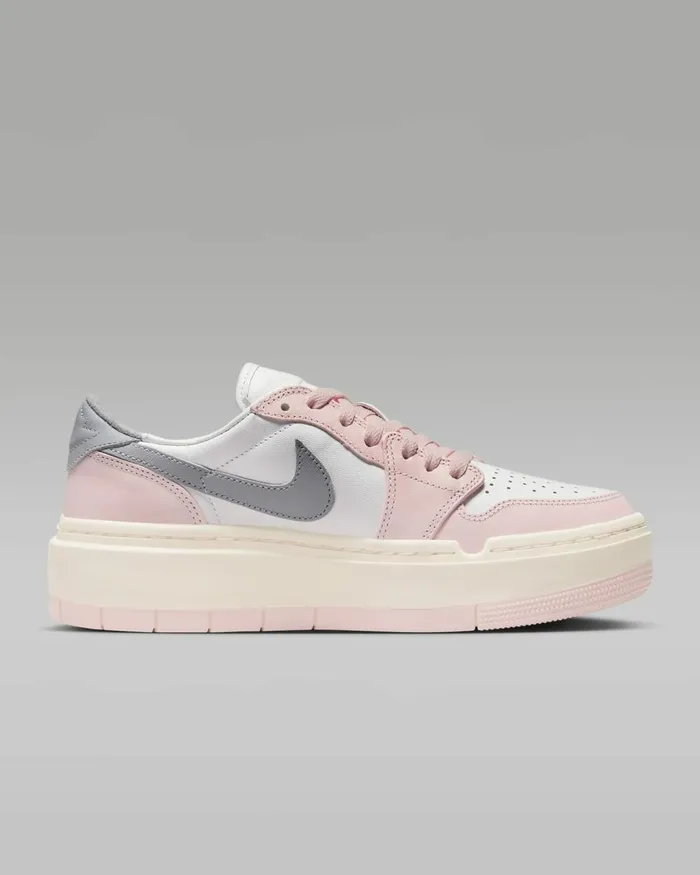 Women Nike All Shoes Air Jordan 1 Elevate Low Atmospherewhiteguava Icelight Steel Grey