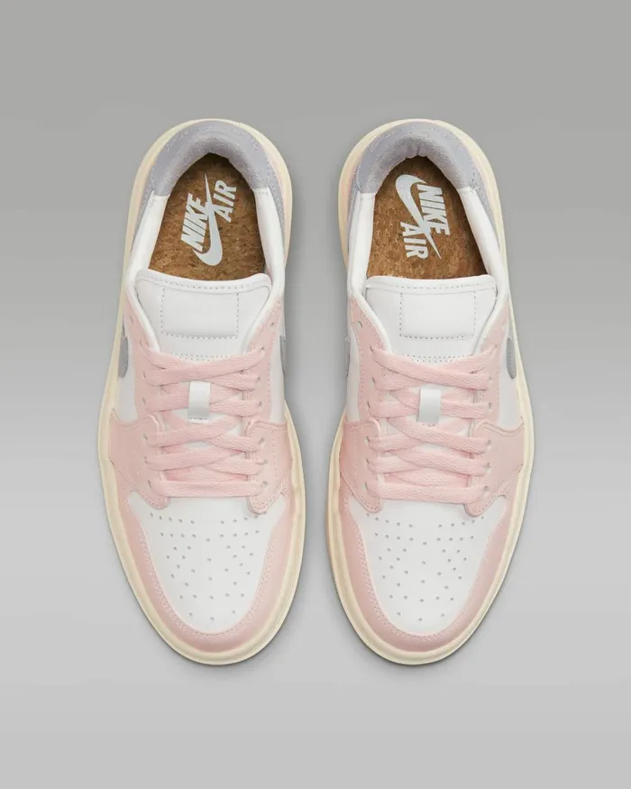 Women Nike All Shoes Air Jordan 1 Elevate Low Atmospherewhiteguava Icelight Steel Grey