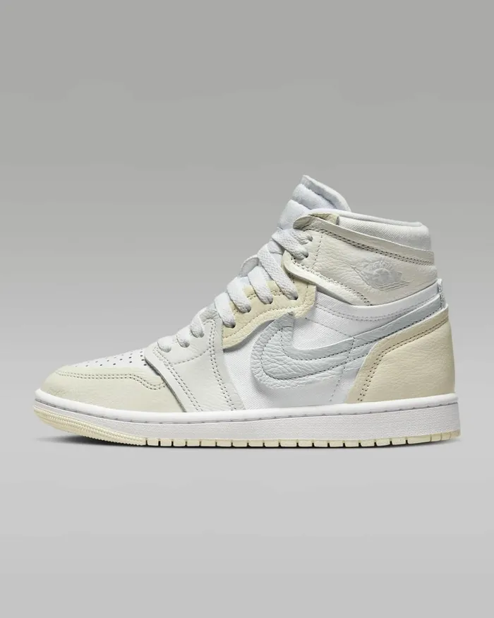 Women Nike All Shoes Air Jordan 1 High MM Whitesailcoconut Milkpure Platinum
