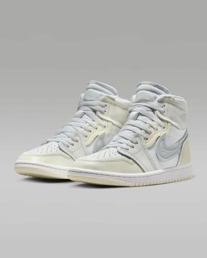 Women Nike All Shoes Air Jordan 1 High MM Whitesailcoconut Milkpure Platinum