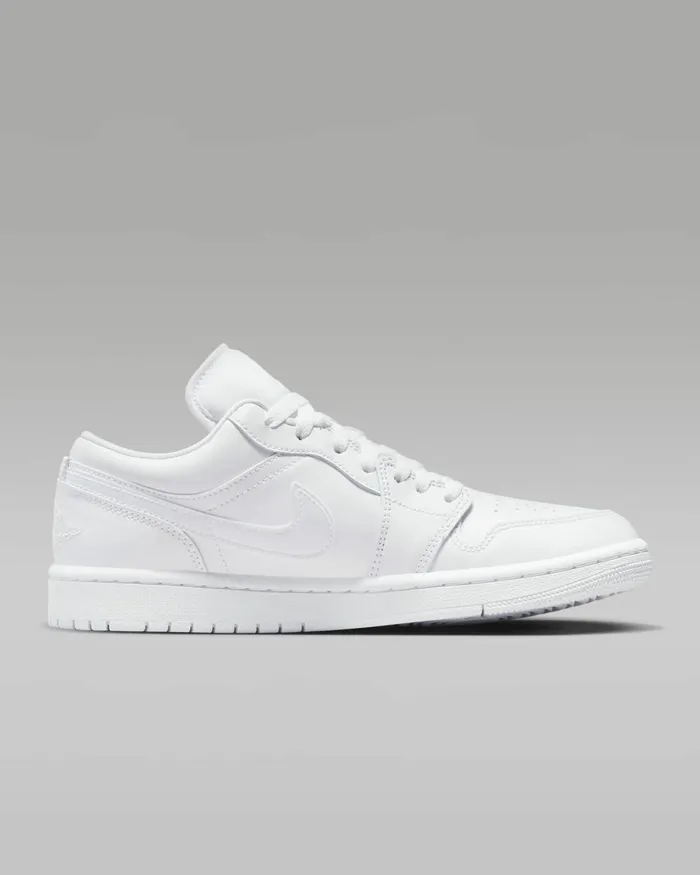 Women Nike All Shoes Air Jordan 1 Low Whitewhitewhite