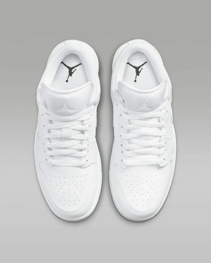 Women Nike All Shoes Air Jordan 1 Low Whitewhitewhite