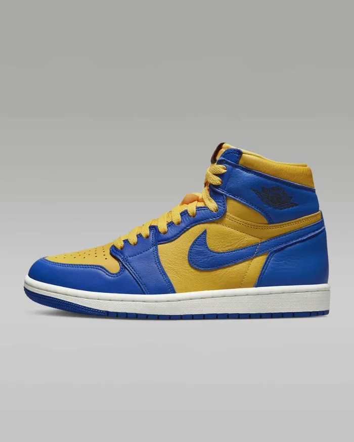 Women Nike All Shoes Air Jordan 1 Retro High OG Varsity Maizesailgame Royal