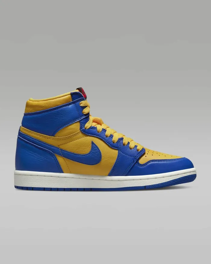 Women Nike All Shoes Air Jordan 1 Retro High OG Varsity Maizesailgame Royal