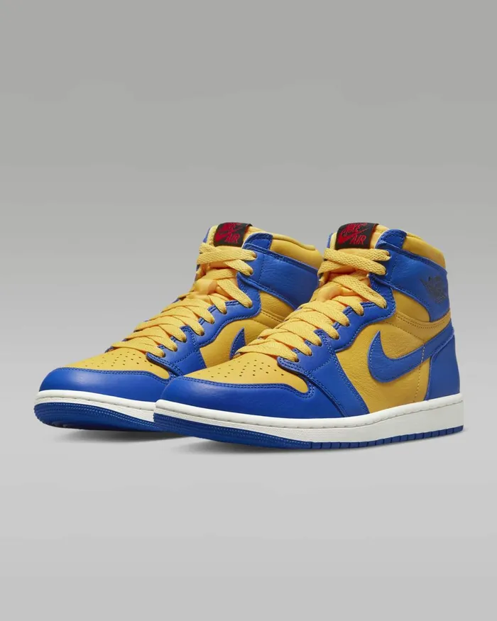 Women Nike All Shoes Air Jordan 1 Retro High OG Varsity Maizesailgame Royal