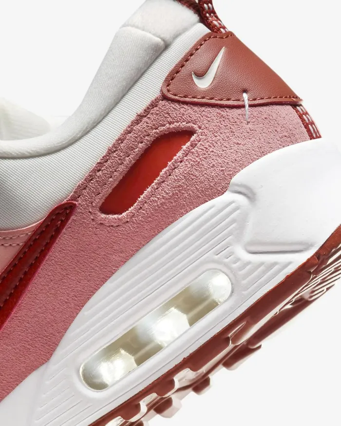 Women Nike All Shoes Air Max 90 Futura Red Stardustsummit Whitecampfire Orangerugged Orange
