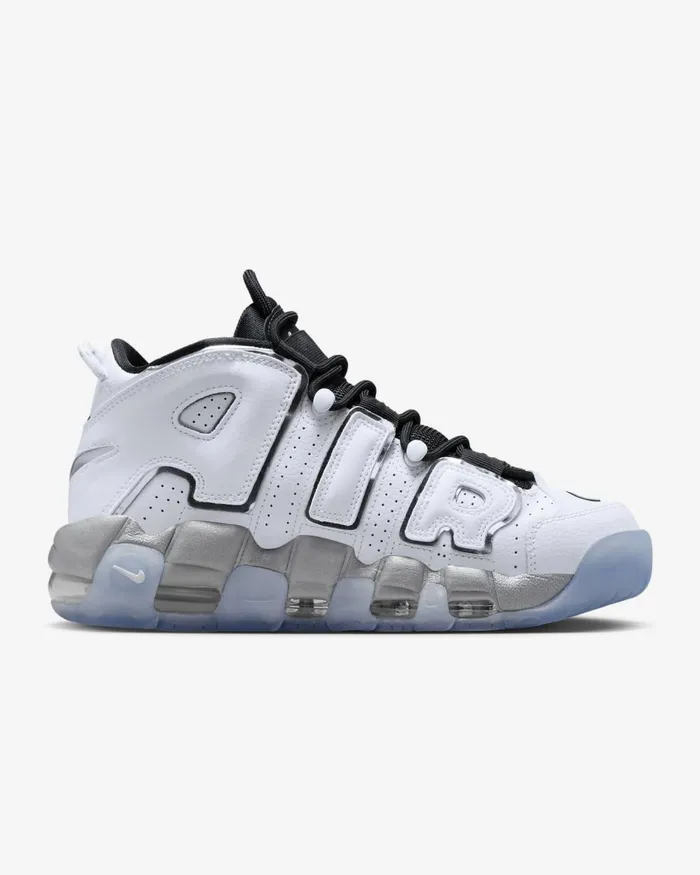 Women Nike All Shoes Air More Uptempo SE Whiteblackclearmetallic Silver