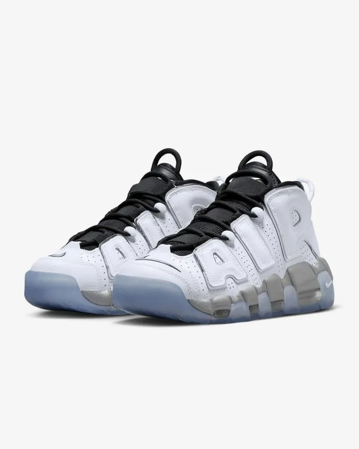 Women Nike All Shoes Air More Uptempo SE Whiteblackclearmetallic Silver