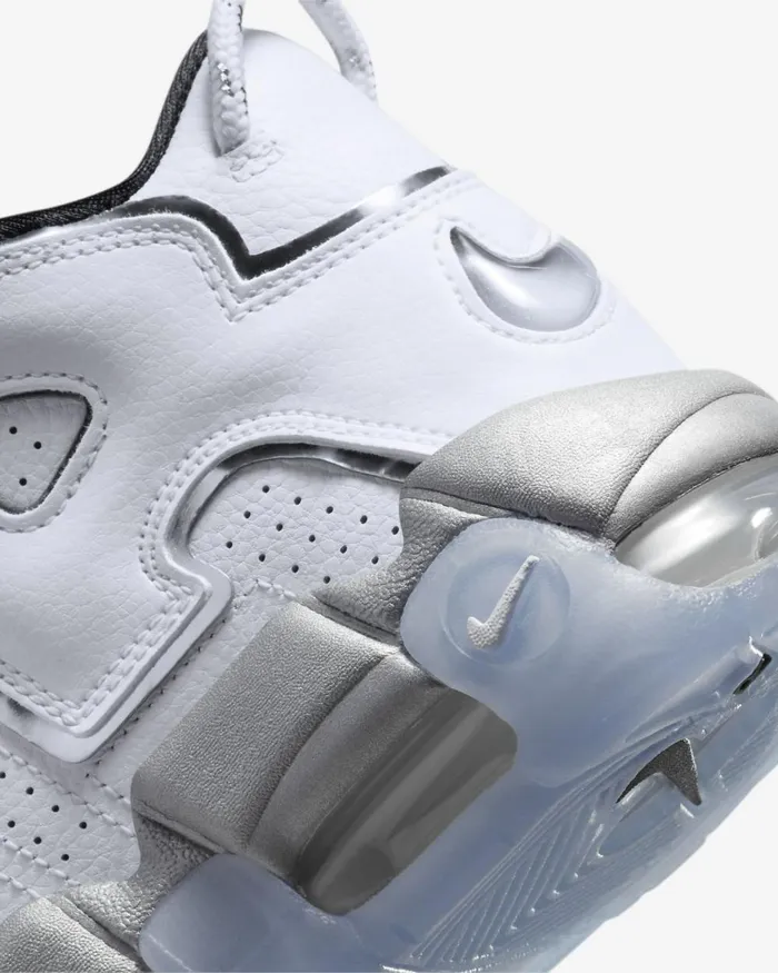 Women Nike All Shoes Air More Uptempo SE Whiteblackclearmetallic Silver