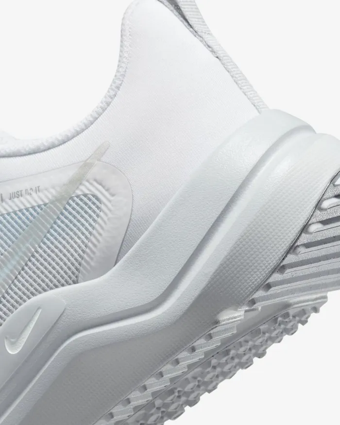 Women Nike All Shoes Downshifter 12 Whitepure Platinummetallic Silver