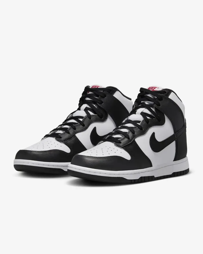 Women Nike All Shoes Dunk High Whiteuniversity Redblack