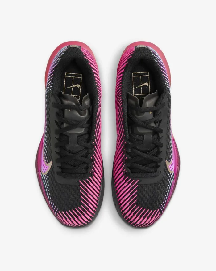 Women Nike All Shoes NikeCourt Air Zoom Vapor 11 Premium Blackfireberryfierce Pinkmulticolour