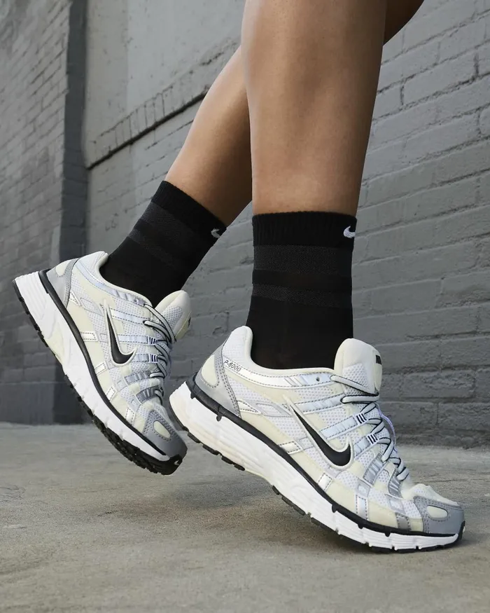 Women Nike All Shoes P6000 Coconut Milksummit Whitemetallic Silverblack