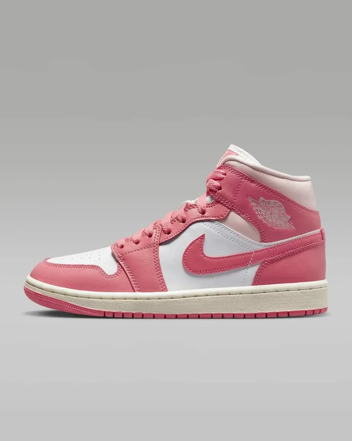 Women Nike Jordan Air Jordan 1 Mid Whiteatmospheresailsea Coral