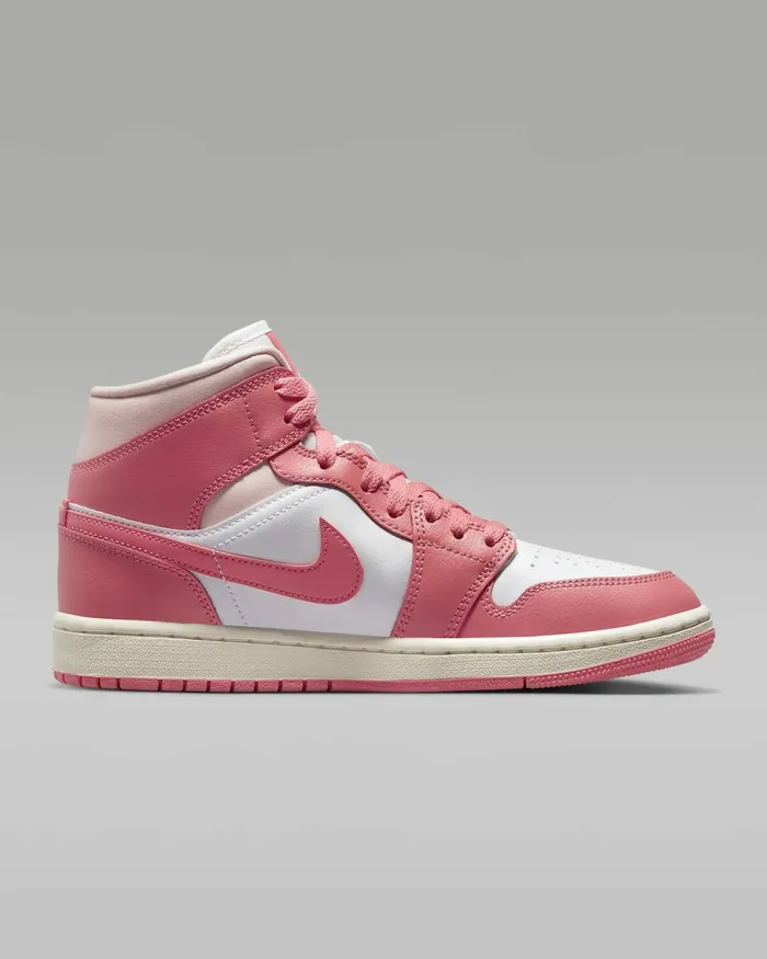 Women Nike Jordan Air Jordan 1 Mid Whiteatmospheresailsea Coral