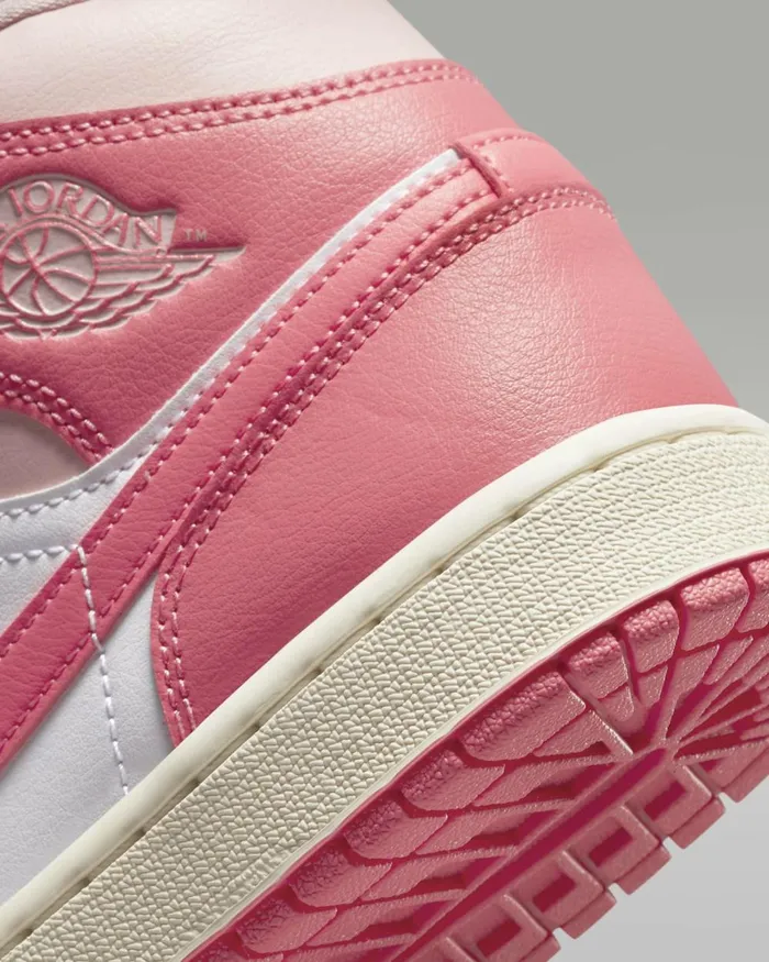 Women Nike Jordan Air Jordan 1 Mid Whiteatmospheresailsea Coral