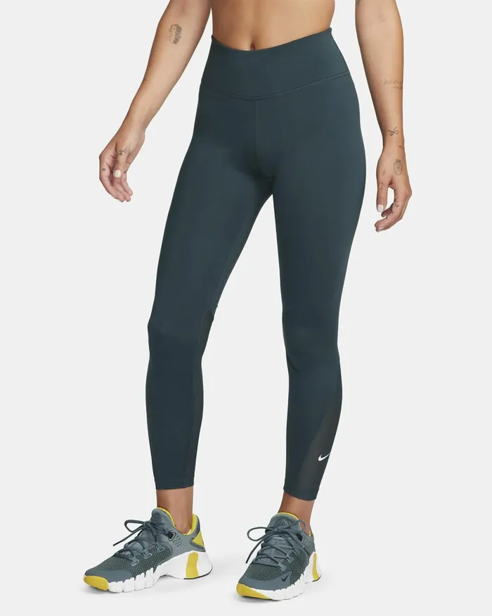 Women Nike Leggings One Deep Junglewhite