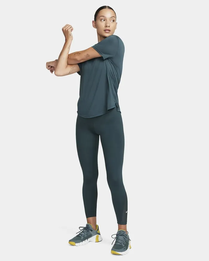 Women Nike Leggings One Deep Junglewhite