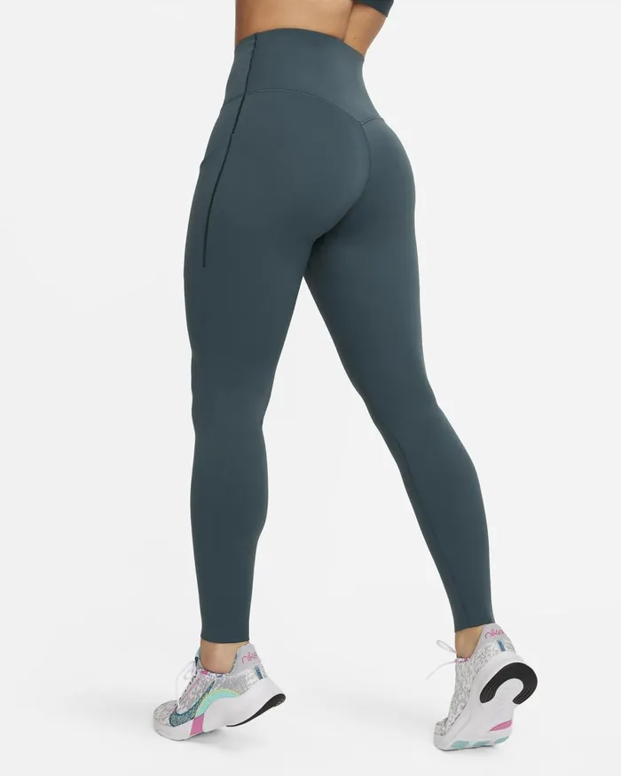 Women Nike Leggings Universa Deep Jungleblack