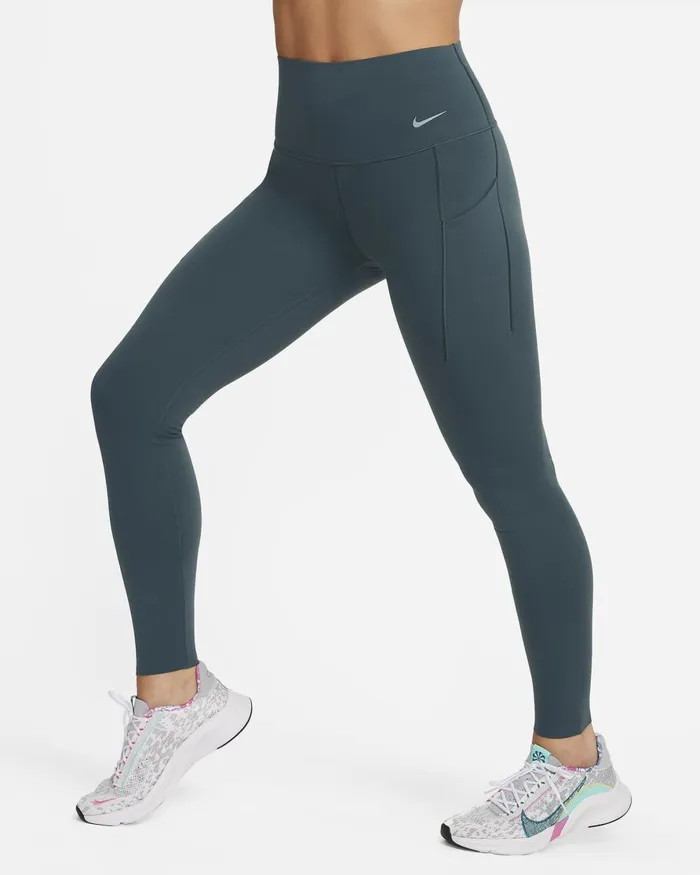 Women Nike Leggings Universa Deep Jungleblack