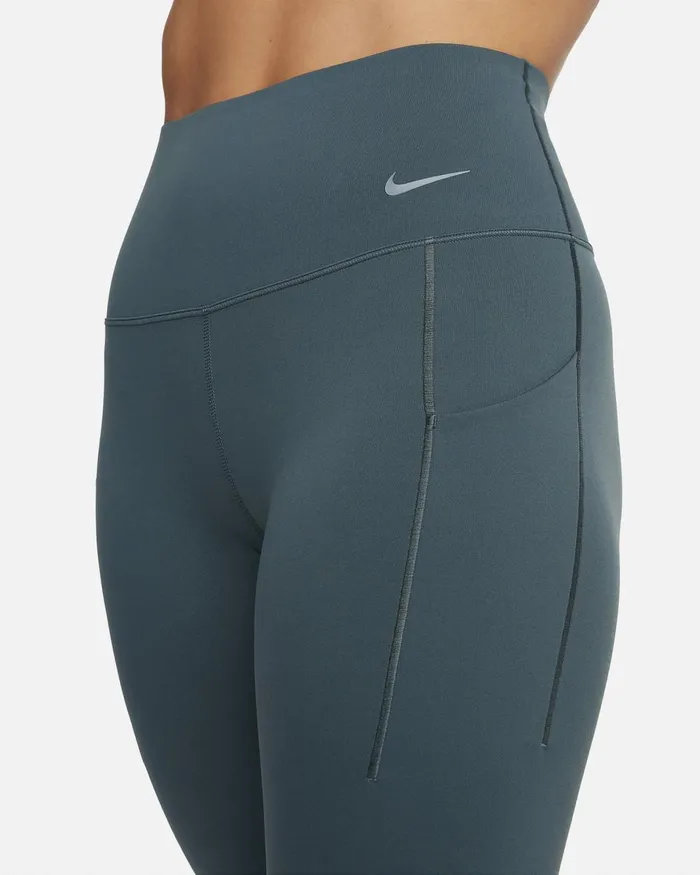 Women Nike Leggings Universa Deep Jungleblack