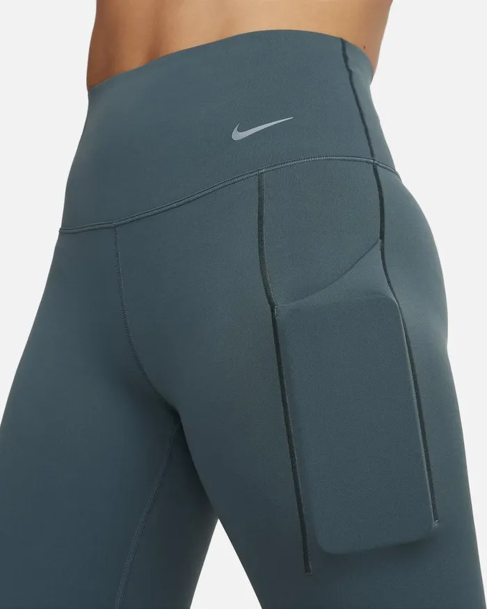 Women Nike Leggings Universa Deep Jungleblack