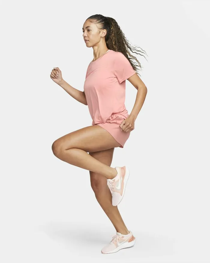 Women Nike Shorts DriFIT One Swoosh Red Stardustfierce Pink