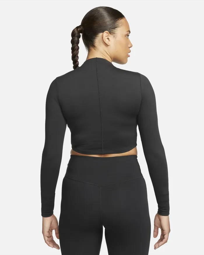 Women Nike Tops And TShirts DriFIT One Luxe Black
