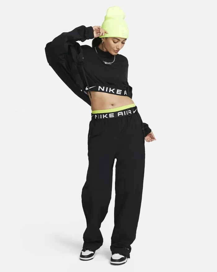Women Nike Trousers Sportswear Air Blackwhite