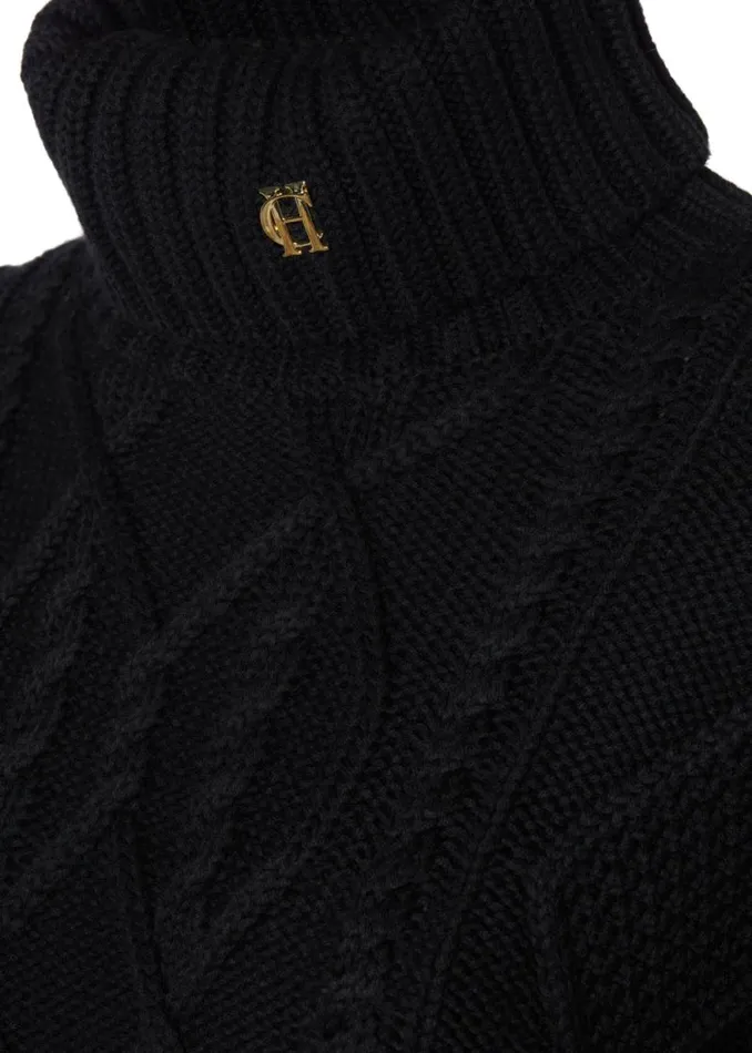 Women Noveli Cable Knit Black Holland Cooper Knitwear Women Noveli Cable Knit Black Holland Cooper Knitwear