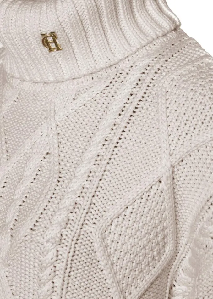 Women Noveli Cable Knit Taupe Holland Cooper Knitwear
